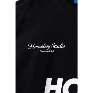 HOMEBOY เสื้อOVERSIZE HB.FRIENDS.HONEST คอตตอน100% ใส่ได้ทุกวัน
