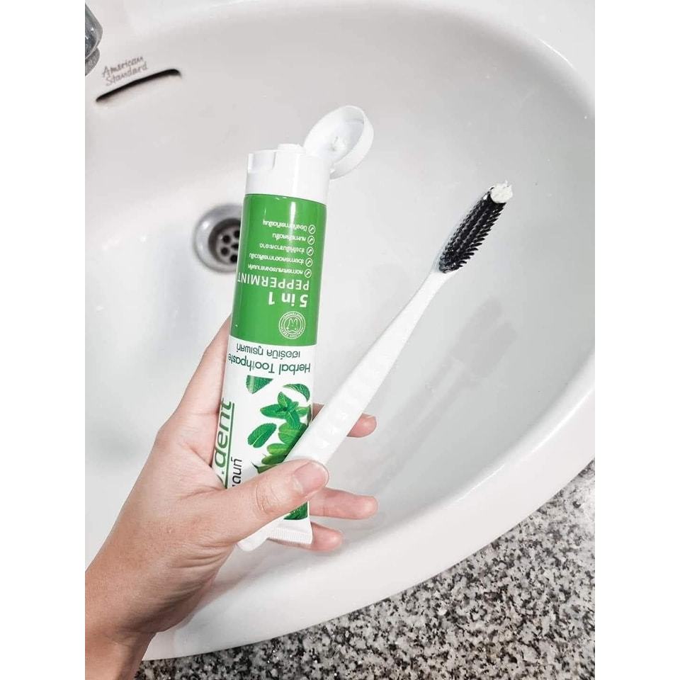 ยาสีฟันดีเดนท์ 10 หลอด D.Dent  ยาสีฟันสมุนไพร ยาสีฟันดีเด้น ขนาด 100ml. - 6