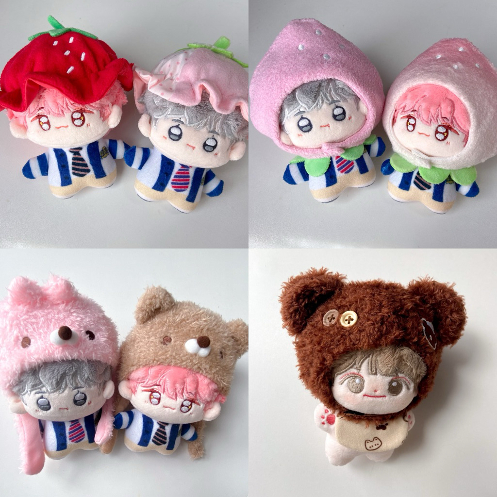 ♡ พร้อมส่ง | (🚨ตัวโชว์) bunny & doll cloth ชุด เสื้อผ้า หมวก น้องกระต่าย ชุดตุ๊กตา 10 cm