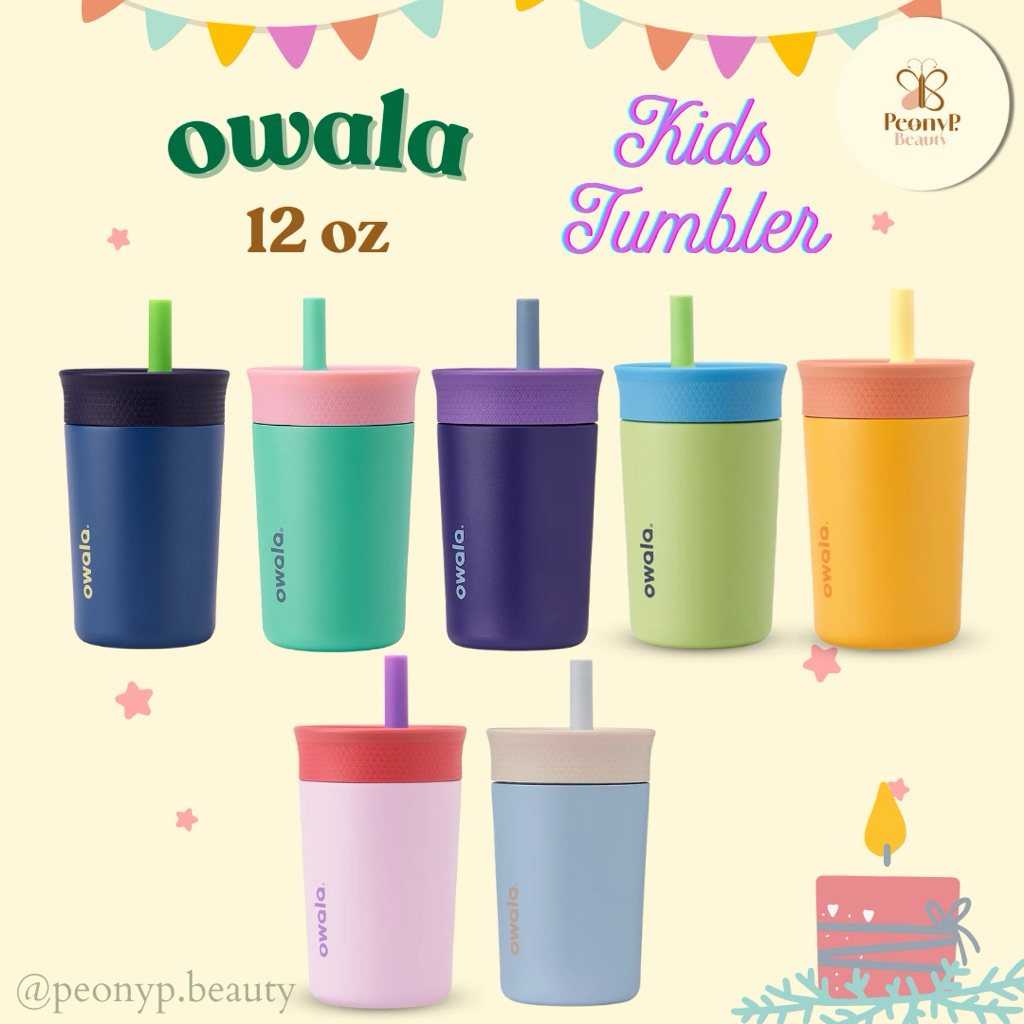 (พร้อมส่งในไทย ของแท้) Owala Tumbler for kids 12ออนซ์ แก้วกาแฟ แก้วมัจฉะ ชาเขียว