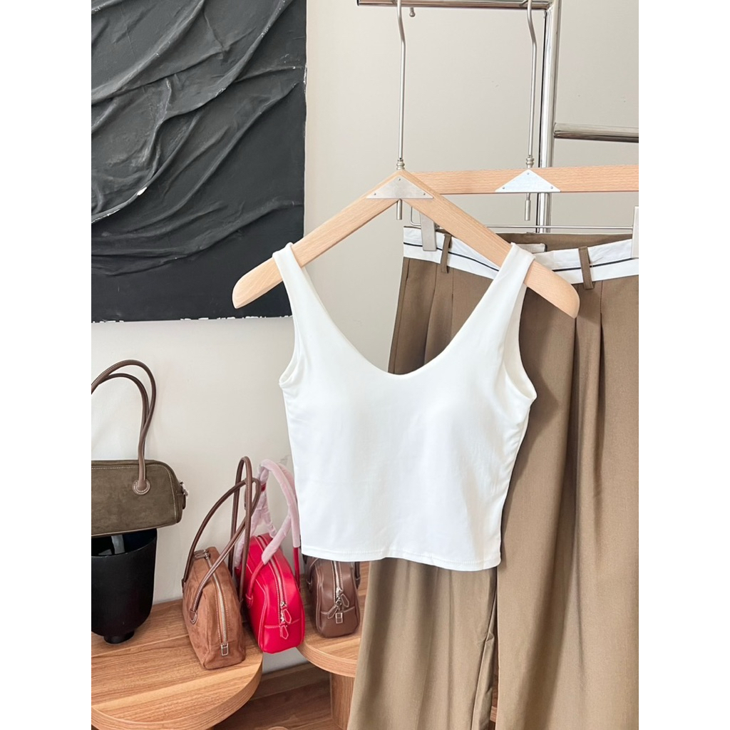 Valet v top เสริมฟองน้ำ✨🍒