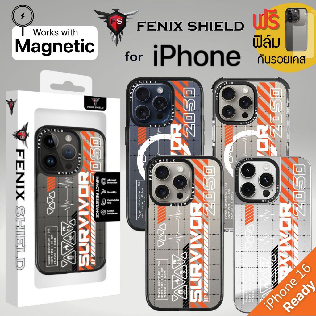 (แถมฟิล์มเคส) เคส FenixShield Tough EXTREME Series [ SURVIVOR ] สำหรับ iPhone 17 / 16 / 15 / 14 / Pr