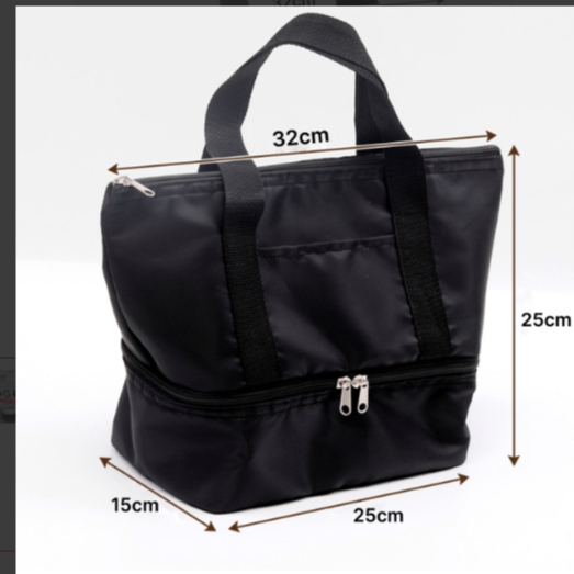 THERMAL BAG กระเป๋าเก็บอุณหภูมิ 2 ชั้น-กระเป๋าผ้าเก็บอุหภูมิเก็บได้ทั้ง ความร้อนและความเย็น