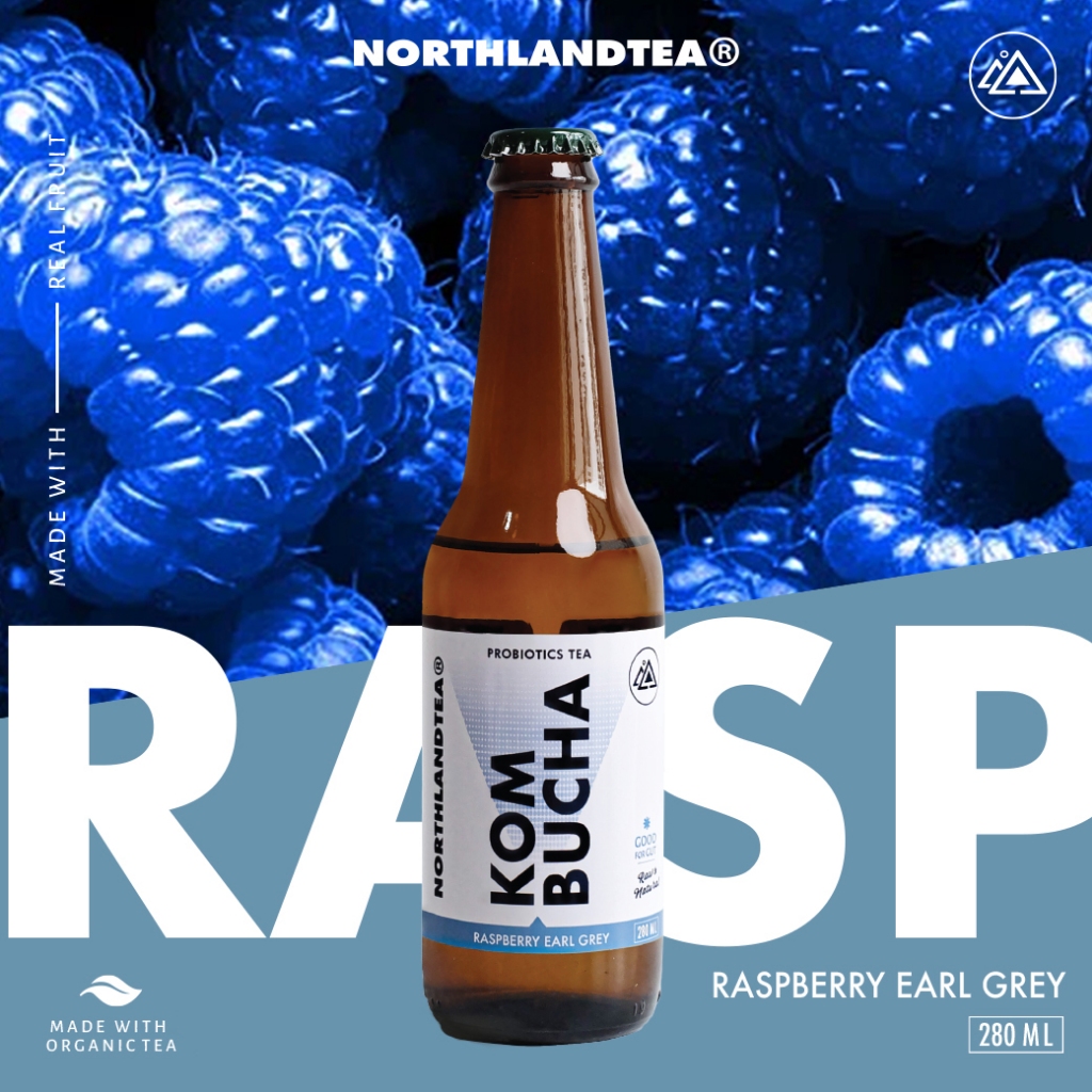 Northlandtea - Jun Kombucha Green Tea&Honey 280 ml. คอมบูชา Probiotic- สร้างจุลินทรีย์ที่ดีในร่างกาย