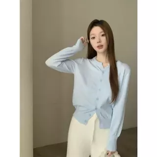 [Sheing office]🌟พร้อมส่ง🌟เสื้อคาร์ดิแกนถักผู้หญิงสไตล์เกาหลีสเวตเตอร์หลวมๆ อเนกประสงค์เสื้อแจ็คเก็ต