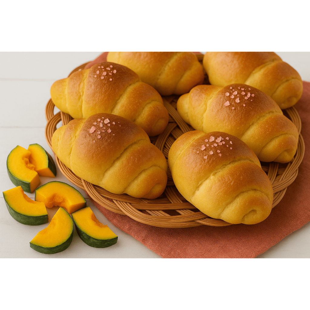 LEAN&CLEAN ปังเกลือ ฟักทอง ชิโอะปัง shio pan |  เนื้อขนมปังผสมฟักทองญี่ปุ่น |รสชาติอร่อย ทานง่าย