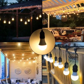 Qimedo ไฟปิงปองLED 6W สว่างสุด ไฟแต่งสวน วินเทจ ไฟสายLED กลางแจ้อง ไฟประดับ งานเลี้ยง คริสต์มาส ปาร์ตี้