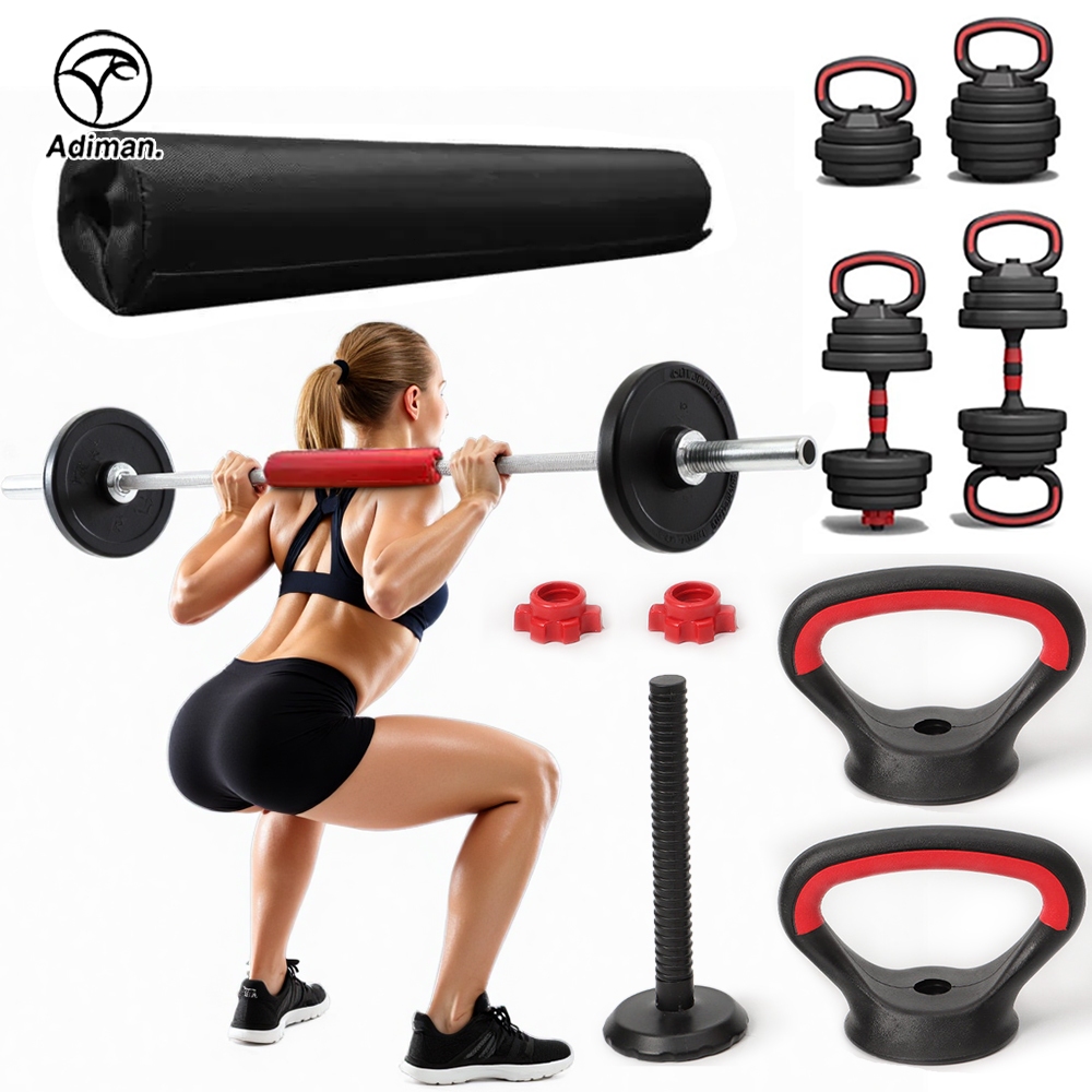 ADIMAN KETTLEBELL HANDLE แกนเคตเทิลเบล บาร์เบล แผ่นรองไหล่ อุปกรณ์เสริมดัมเบล ด้ามจับวิดพื้น แกนดัมเบล ลูกตุ้ม
