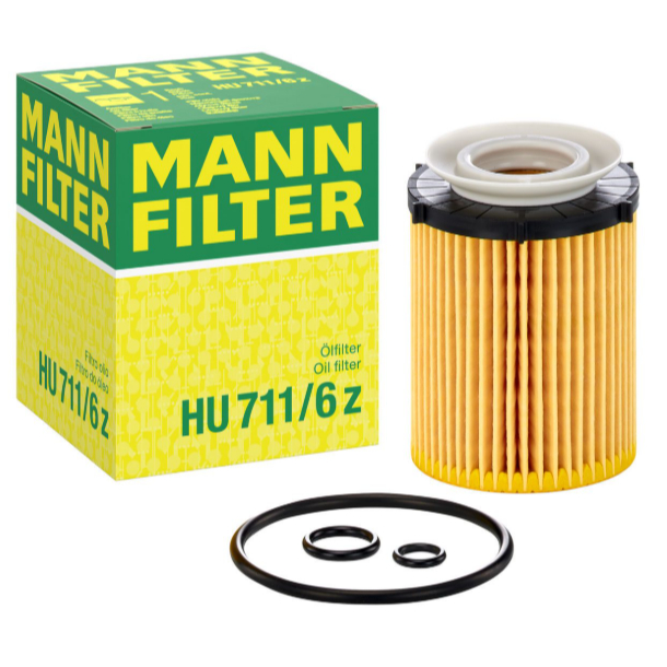 ไส้กรองน้ำมันเครื่อง Mann HU711/6Z รถเบนซ์ เครื่อง M270 M274 รุ่น W204 W205 W212 Mercedes-Benz