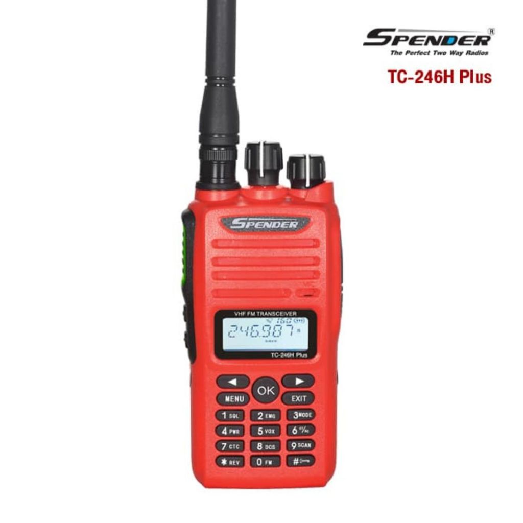 Spender TC-246H Plus วิทยุสื่อสาร  ป้องกันน้ำมาตรฐาน IP67  ครบชุดพร้อมใช้ ถูกกฏหมาย กำลังส่งแรงสุดๆ