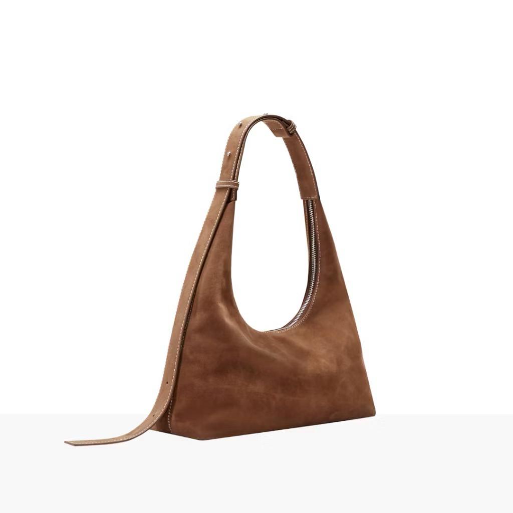 [มือสอง ยังไม่เคยใช้งาน] knack.bag - Hobo (L) - Brown (สีน้ำตาลหนังกลับ)