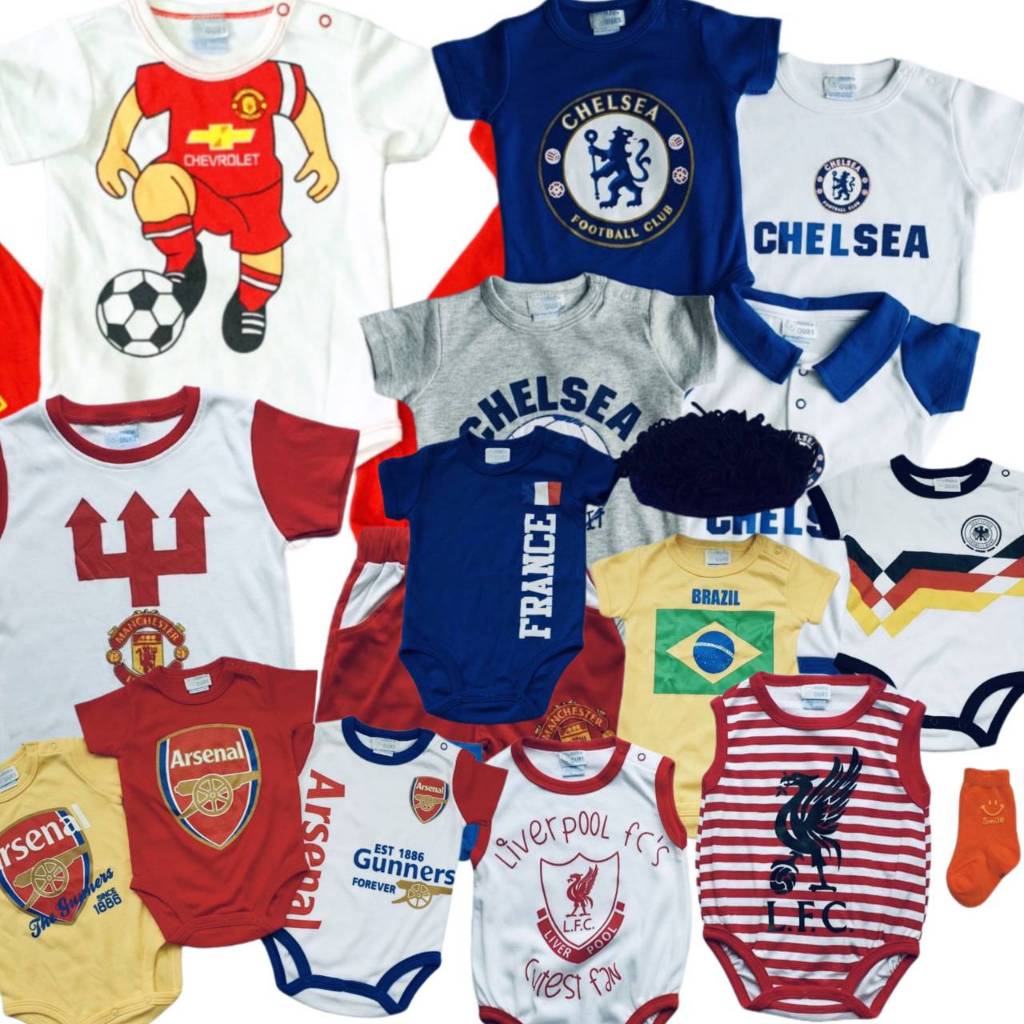 ชุดแฟนบอลรุ่นเล็ก Gorillababy แบบบอดี้สูทและเซ็ทเสื้อ กางเกง ผ้านุ่มๆสบายผิว
