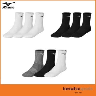 MIZUNO TRAINING 3P SOCKS ถุงเท้าครึ่งแข้ง ฟุตบอล กีฬา ของแท้ 100% (1 แพ็ค มี 3 คู่)