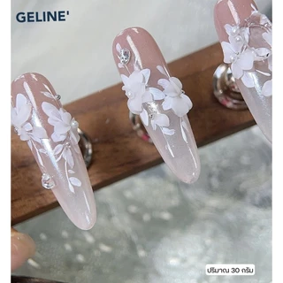 GELINE' หลายตัวเลือก> เจลปั้นนูน ปั้นไม่ติดมือสีขาว เจลลี่เจล เจลขัดผง เจลติดอะไหล่ 30 กรัม