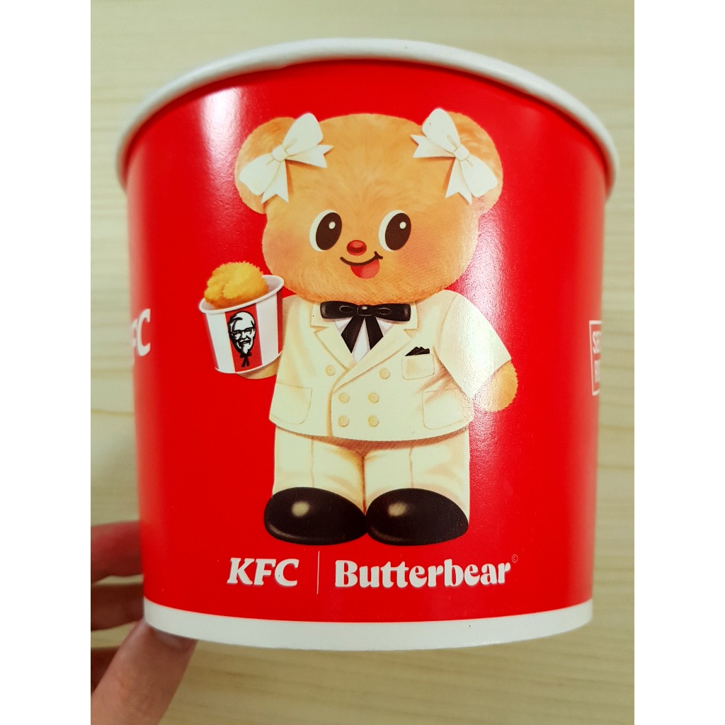 KFC x Butterbear (มือสองสภาพดี) ถังบักเก็ตน้องเนย หมีเนย KFC