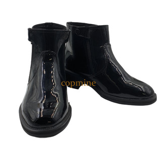 รองเท้าฮาฟแก้ว PU ซิปคู่ ยี่ห้อ Copmine สำหรับรองเท้าตำรวจ ร…