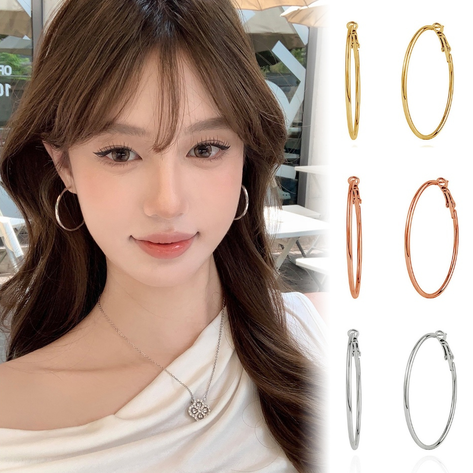 ต่างหู ต่างหูสตั๊ด 1 คู่ สไตล์เกาหลี✨ แฟชั่น y2k มินิมอล สแตนเลส เครื่องประดับ🏝️ สำหรับผู้หญิง แฟชั่น มินิมอล กลม