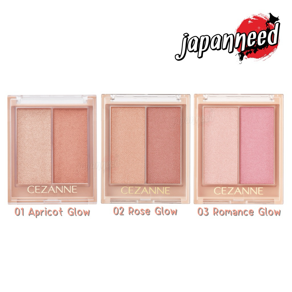 💄[แท้🇯🇵💯] Cezanne Face Glow Color เซซานเน่ บลัช และ ไฮไลท์ จากญี่ปุ่น