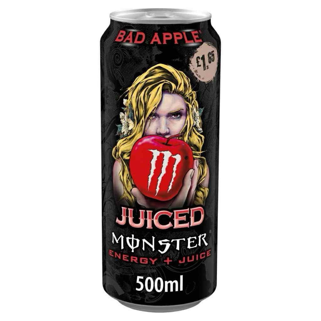 Monster Energy Juiced Bad Apple 500ml.- เครื่องดื่มอัดลมที่มีรสชาติแอปเปิล 500มล.