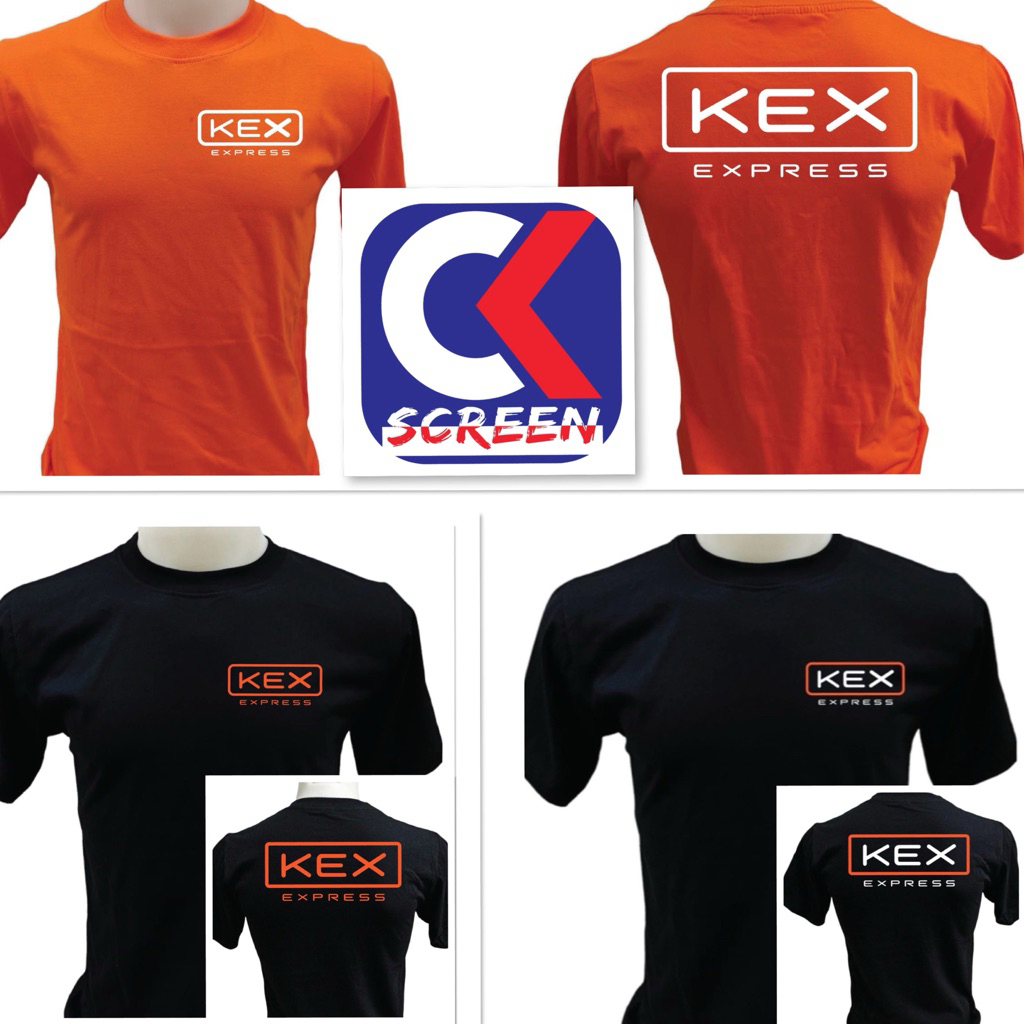 C12เสื้อยืดสกรีน KEX  Express แขนสั้น แขนยาว ทรงตรง ใส่ได้ทั้ง หญิง ชาย คอทตอน100%
