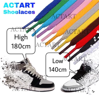 เชือกผูกรองเท้า พร้อมส่ง!! เชือกรองเท้า sneaker เชือกแบนแบบชั้นเดียว (1คู่)
