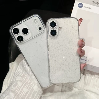 พร้อมส่ง i17 17pro 17air 17promax เคสใสกากเพชร สำหรับ ไอโฟน รุ่น 11/12/13/14 เคสนิ่ม 14 Pro max 15 Pro max 16 Pro max