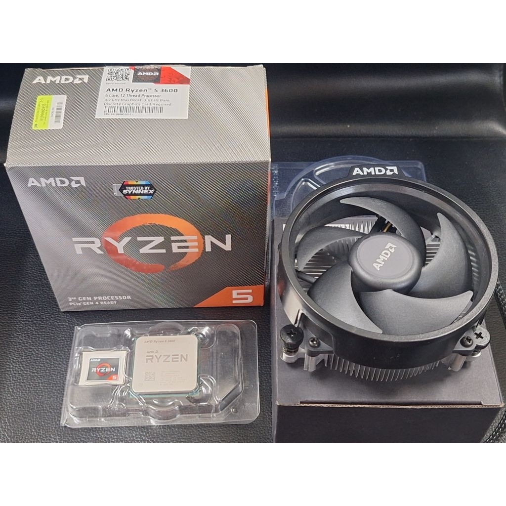 CPU (ซีพียู)มือ✌️AMD AM4 RYZEN 5 3600 (4.20GHz) 6C/12T R5 3600 สภาพใหม่