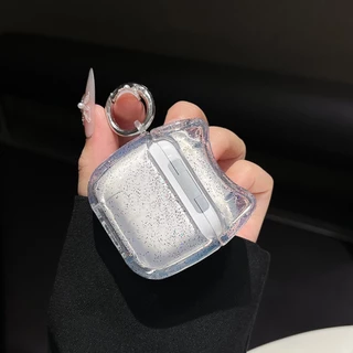 ประกายแวววาว เคสสีใส สำหรับ Airpods 4 1/2 airpods 3 airpods pro airpods pro 2 gen1/gen2/gen3