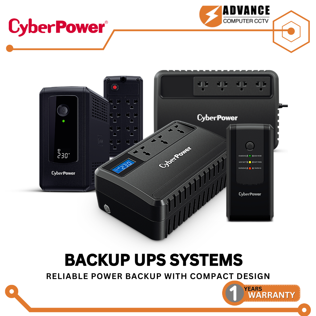 Cyber Power รุ่น BU600E,UT800EG,BU1000EA,UT650EG,UT800EG,UT1000EGLCD Backup UPS Systems เครื่องสำรอง