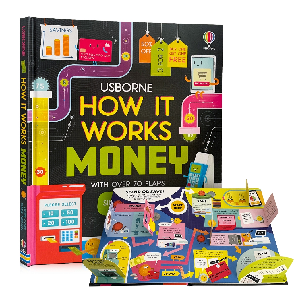 Usborne How It Works Money Educational English Books for Kids Learning Scientific Financial Manageme