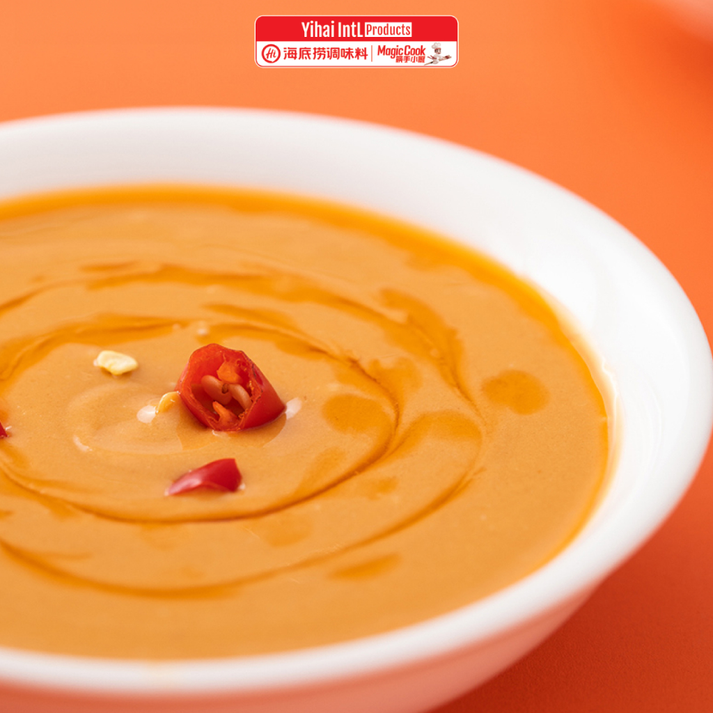 *ใหม่!* น้ำจิ้มงาไหตี่เลารสเผ็ด 500 g. ถุงใหญ่ ! Haidilao *มีฝาเกลียว* เข้มข้นหอมงาและถั่ว by Haidilao seasoning - รูปที่ 4