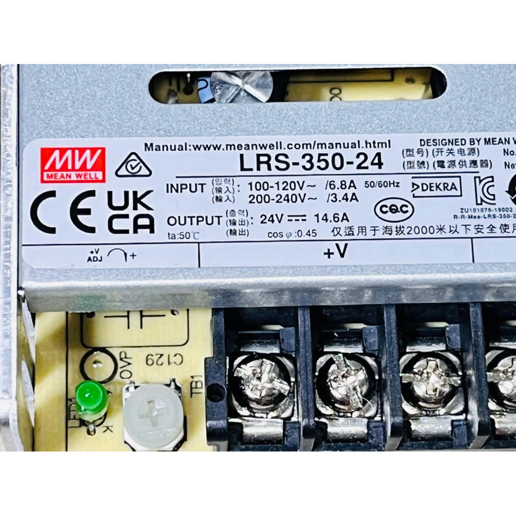 สวิทชิ่ง ยี่ห้อ MW รุ่น LRS-350-24 รุ่น 24V 14.6A DC