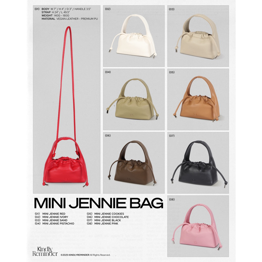 Kindly Reminder – “MINI JENNIE BAG” กระเป๋าน้องเกี๊ยวจิ๋ว – โปรปัง