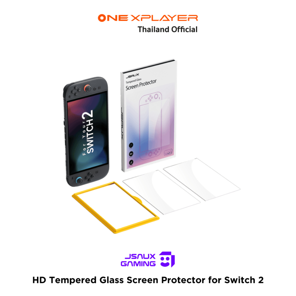 [พร้อมส่งจากไทย] JSAUX HD Tempered Glass Screen Protector for Switch 2 ฟิล์มกันรอย กันรอยนิ้วมือ เต็มจอ - แผ่น