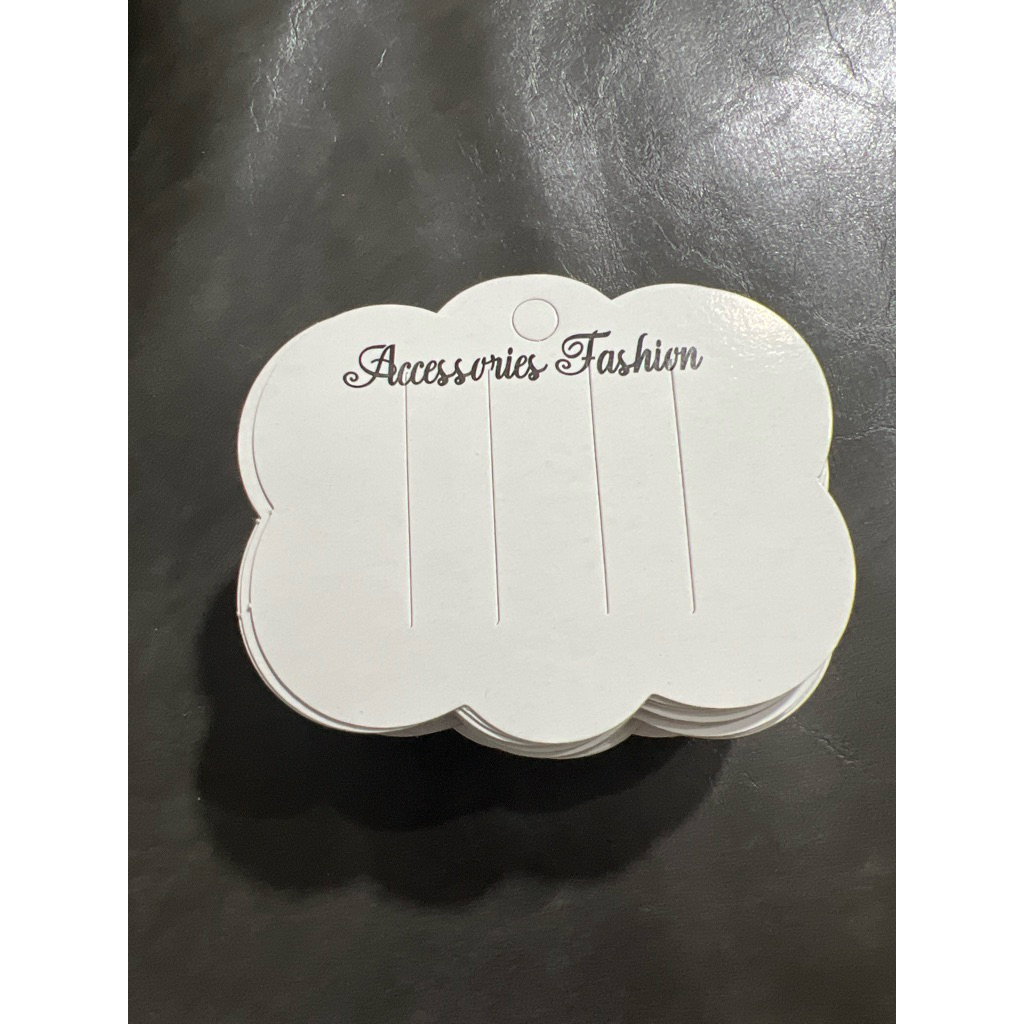 เมฆ แผงกิ๊บ ผ่า 4  Acc fashion เมฆ สีขาว 50 ใบ หรือ 100 ต่อ 1 ก้อน ขนาด 7*8.5 ซม. - รูปที่ 2