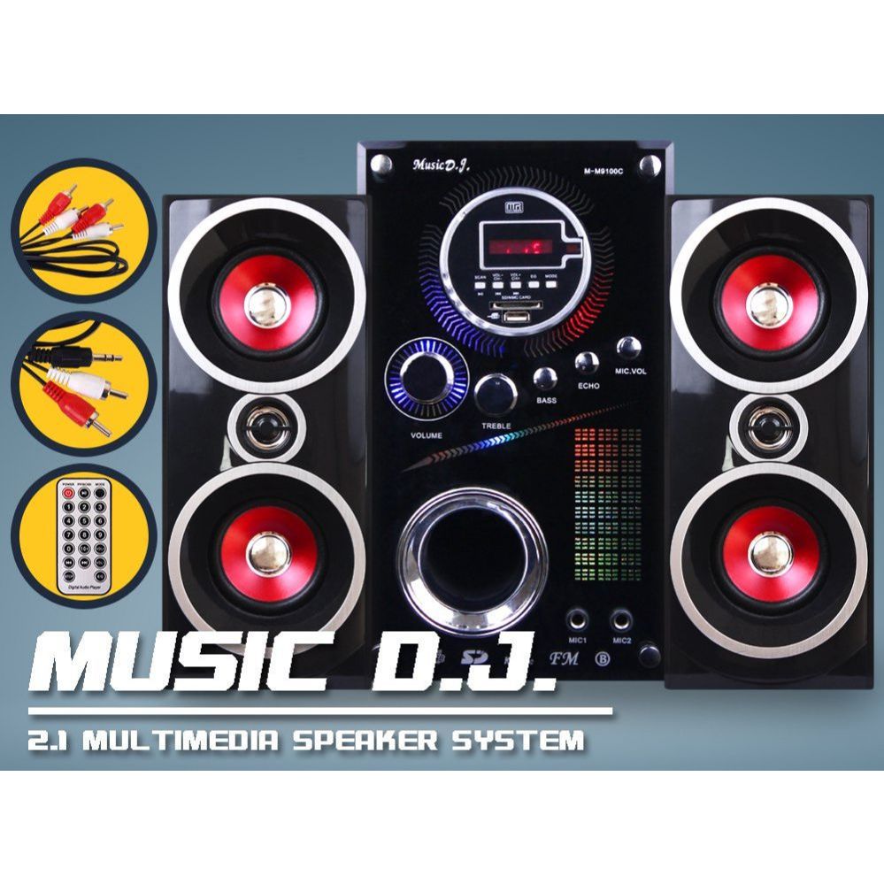 Music D.J. Speaker M-M9100C (2.1) BLUETOOTH, FM,USB