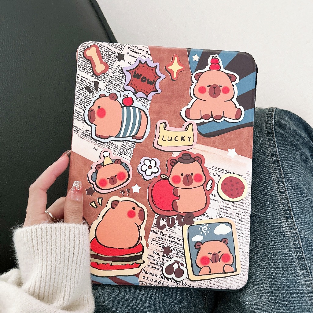 เคส สำหรับ ไอเเพท เคสตั้งได้ ใส่ปากกา รุ่นipad mini4/5 air1 air2 air3 air4 air5 air6 air7 gen5 gen6 gen7 gen8 gen9 gen10 - รูปที่ 6