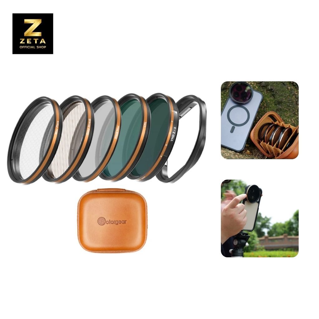 Fotorgear Master Filter 58,67mm ฟิลเตอร์มือถือ พร้อมอะแดปเตอร์ Star,Gold,Blackmist,VND,CPL ส่งด่วน