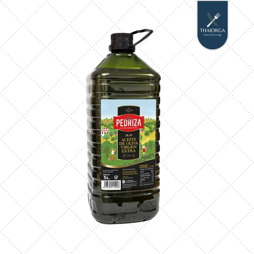 PEDRIZA Extra Virgin Olive Oil น้ำมันมะกอกเอ็กซ์ตร้าเวอร์จิ้น 5 ลิตร (นำเข้าจากสเปน)
