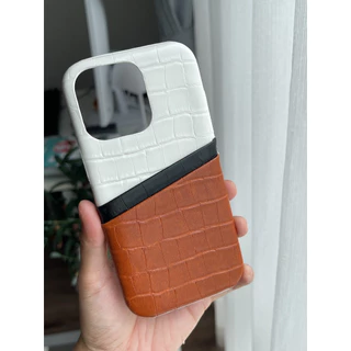 (มี16)พร้อมส่งในไทย⭐️ 5โทนสี PC072 เคสหนังใส่บัตร 2ชั้น สีทรีโทน เคสไอโฟน เคสใส่บัตร สำหรับ iPHONE i11-16Promax