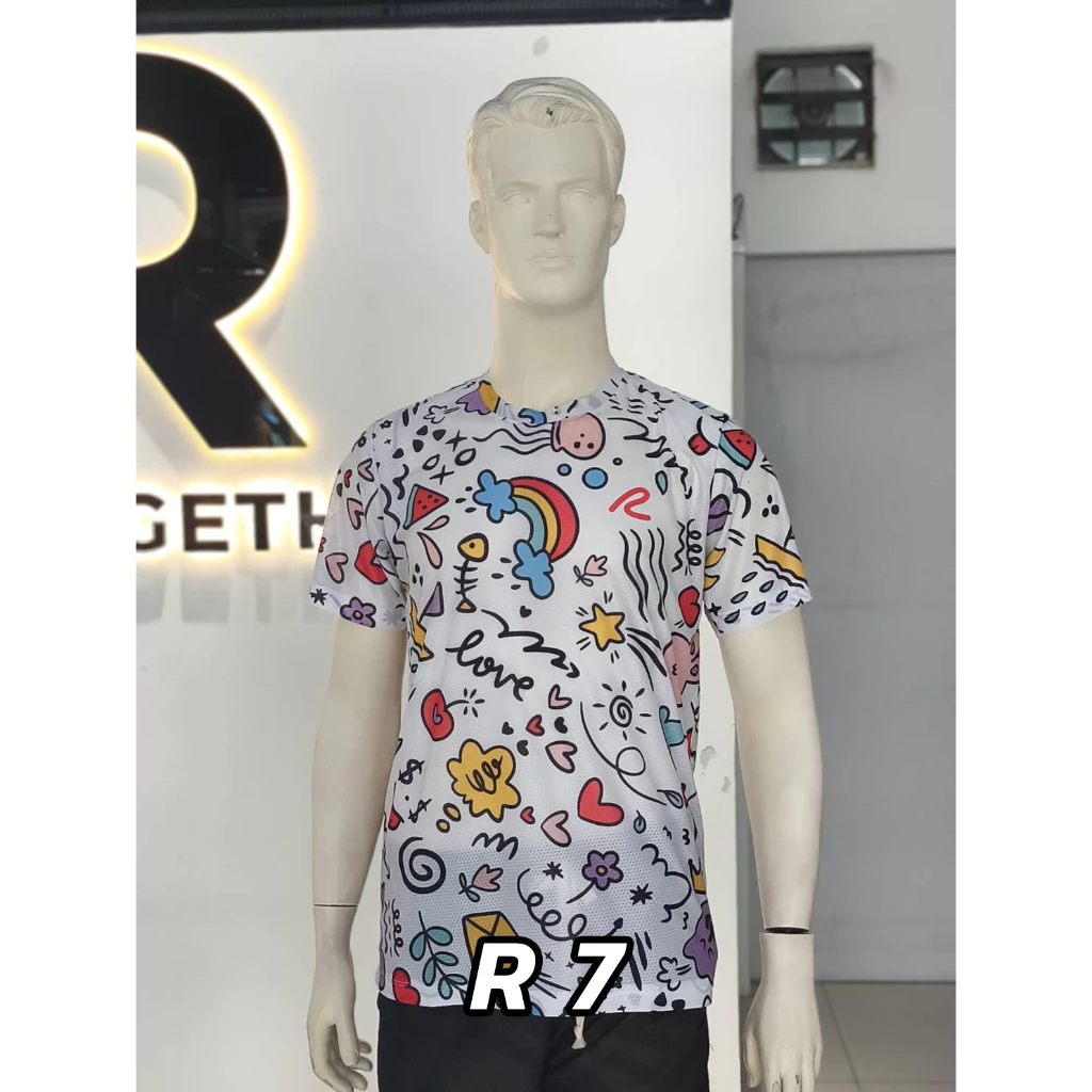 เสื้อวิ่งคอกลมแขนสั้นเนื้อผ้าRabbit25 รหัสสินค้า R07