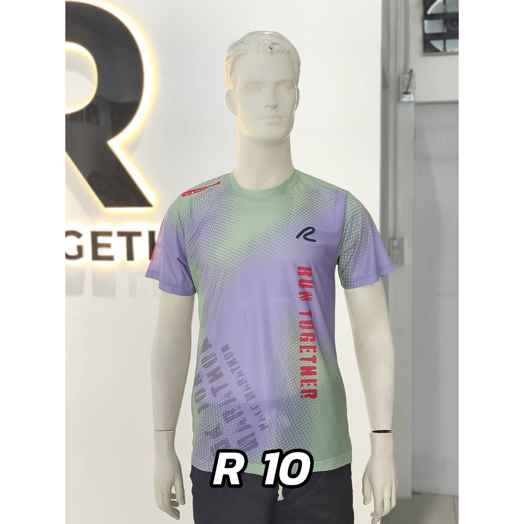 เสื้อวิ่งคอกลมแขนสั้นเนื้อผ้าRabbit25 รหัสสินค้า R10