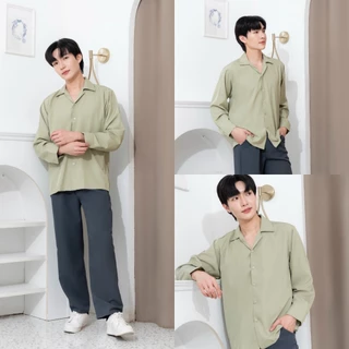[ส่งทันที กทม.1 วัน] S1: เสื้อเชิ้ตเกาหลี แขนยาว สีพื้น มีไซซ์ M L XL XXL ชาย/หญิงใส่ได้ มี 22 สี