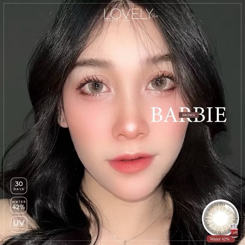 barbie 💋 บิ๊กอาย สายตาปกติ สุดปัง คอนแทคเลนส์ รายเดือน มีอย แถมตลับฟรี เลนส์นิ่ม สวยปัง