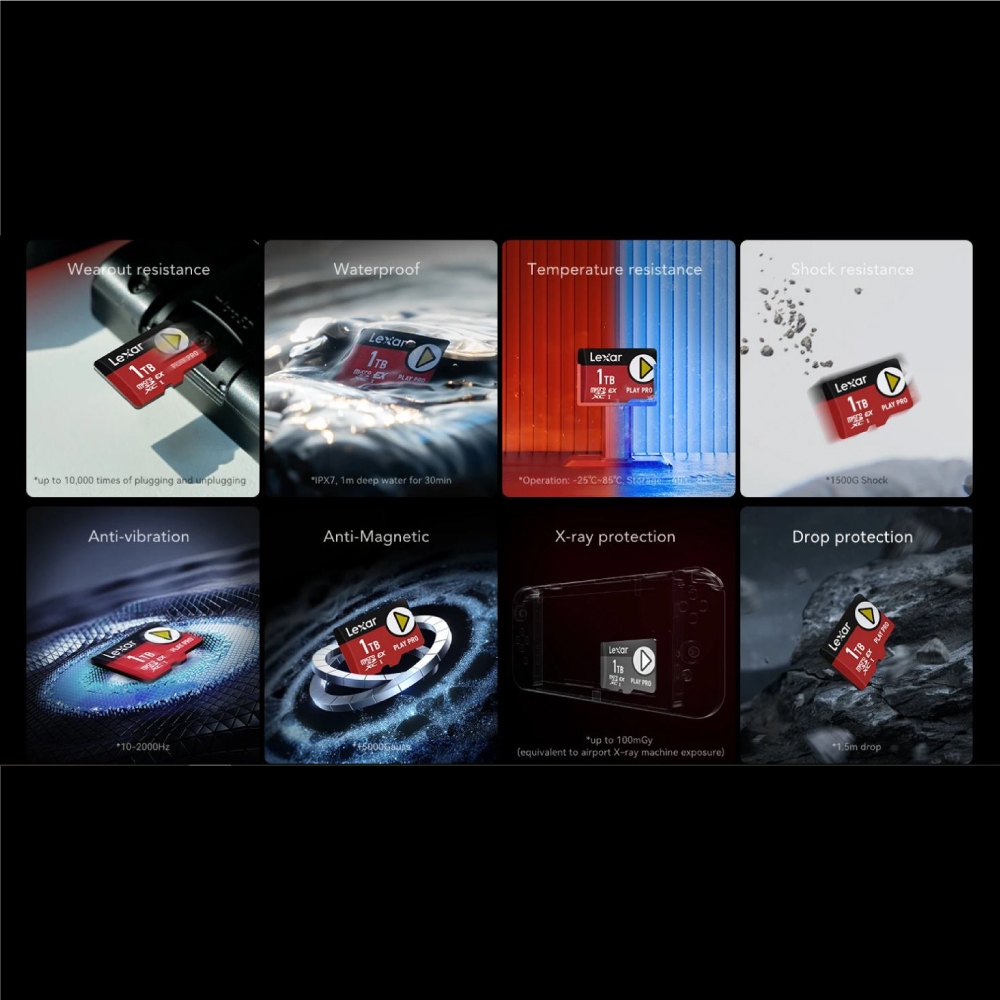 การ์ดหน่วยความจำ ไมโครเอสดีการ์ด LEXAR MICROSD CARD PLAY PRO EXPRESS 256GB RW900/600MB/S (LMSXPS0256G-BNNNG) FOR NINTENDO SWITCH_3