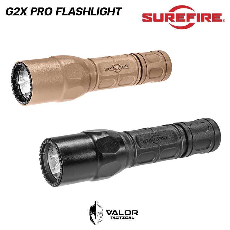 SUREFIRE - G2X Pro Flashlight ไฟฉาย ไฟฉายพกพา ส่องได้ไกล ขนาดเล็ก ทนทาน น้ำหนักเบา หลอด LED กันน้ำ IPX7 600 ลูเมน
