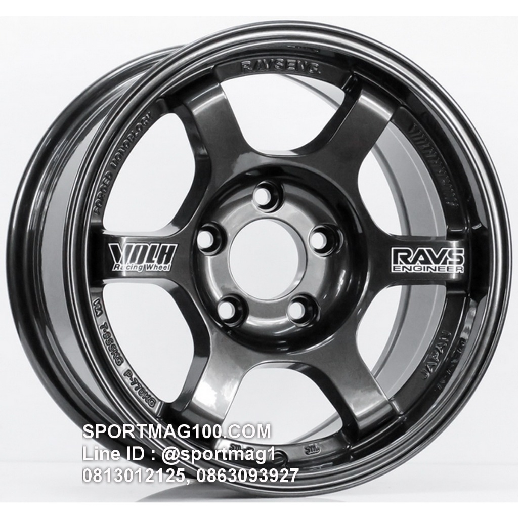 ล้อแม็กซ์ TE37 ขอบ15นิ้ว 5รู114 สีกันเมทาลิก กว้าง7.5นิ้ว Offset10 [22162]