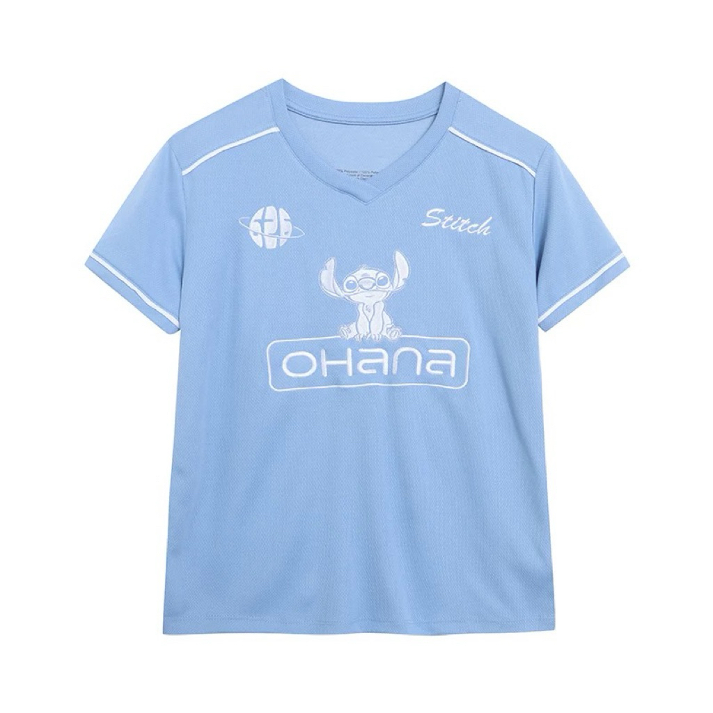 Stitch soccer  เสื้อบอล lilo& stitch soccer jersey ohana footballl T-shirt tee🧊 เสื้อสติช Disney  (T