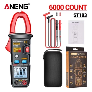 ANENG ST183 แคลมป์มิเตอร์ ดิจิตอลแคลมป์มิเตอร์ AC มัลติมิเตอร์ คลิปแอมป์ ทดสอบแรงดันไฟฟ้า