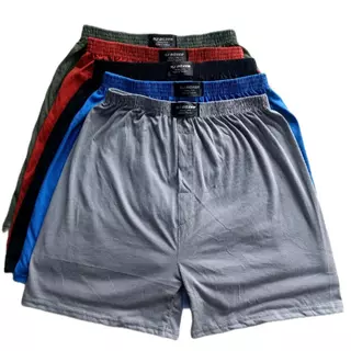 บ๊อกเซอร์แพ็ค 5 ตัว สีพื้นผ้ายืดเกรดAA มี Freesize L XL XXL